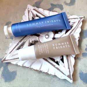 Summer Friday’s Travel Size Jet Lag Mask and Lip Butter Balm in Vanilla Duo